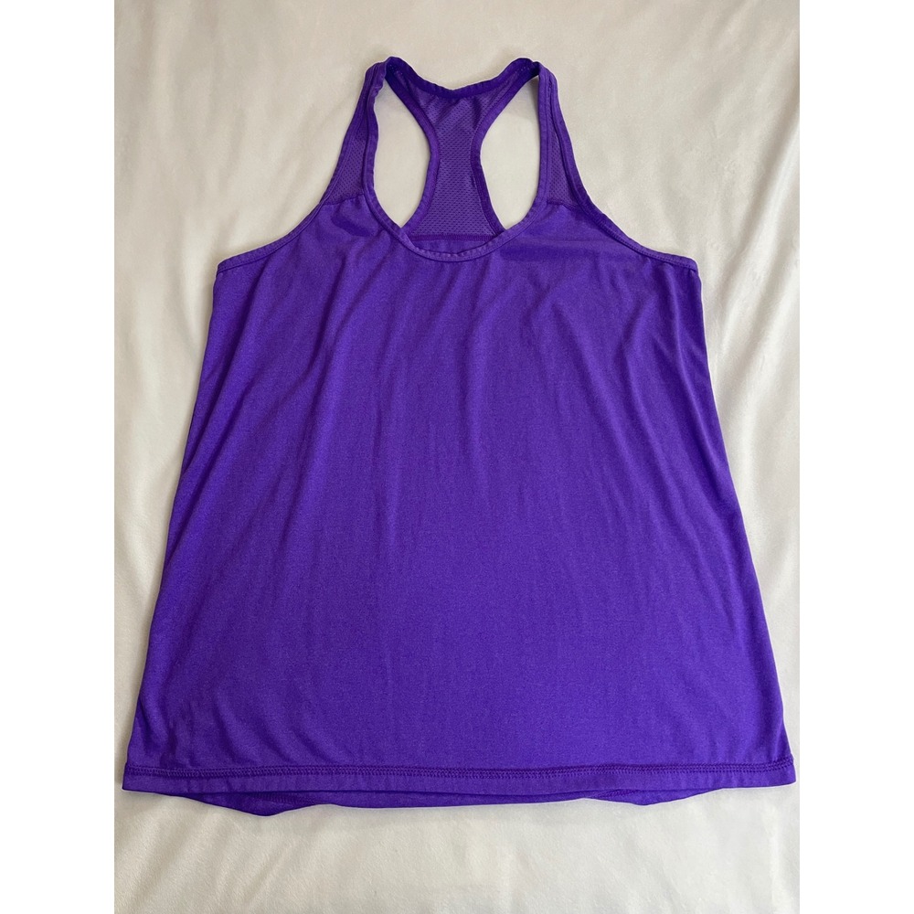 Xersion Womens Purple Racerback Active Tank Top Mesh Back Size Medium